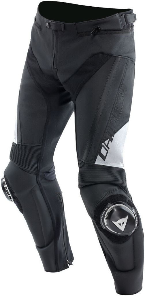 Dainese Delta 4 Motorrad Lederhose, schwarz/weiß, 50