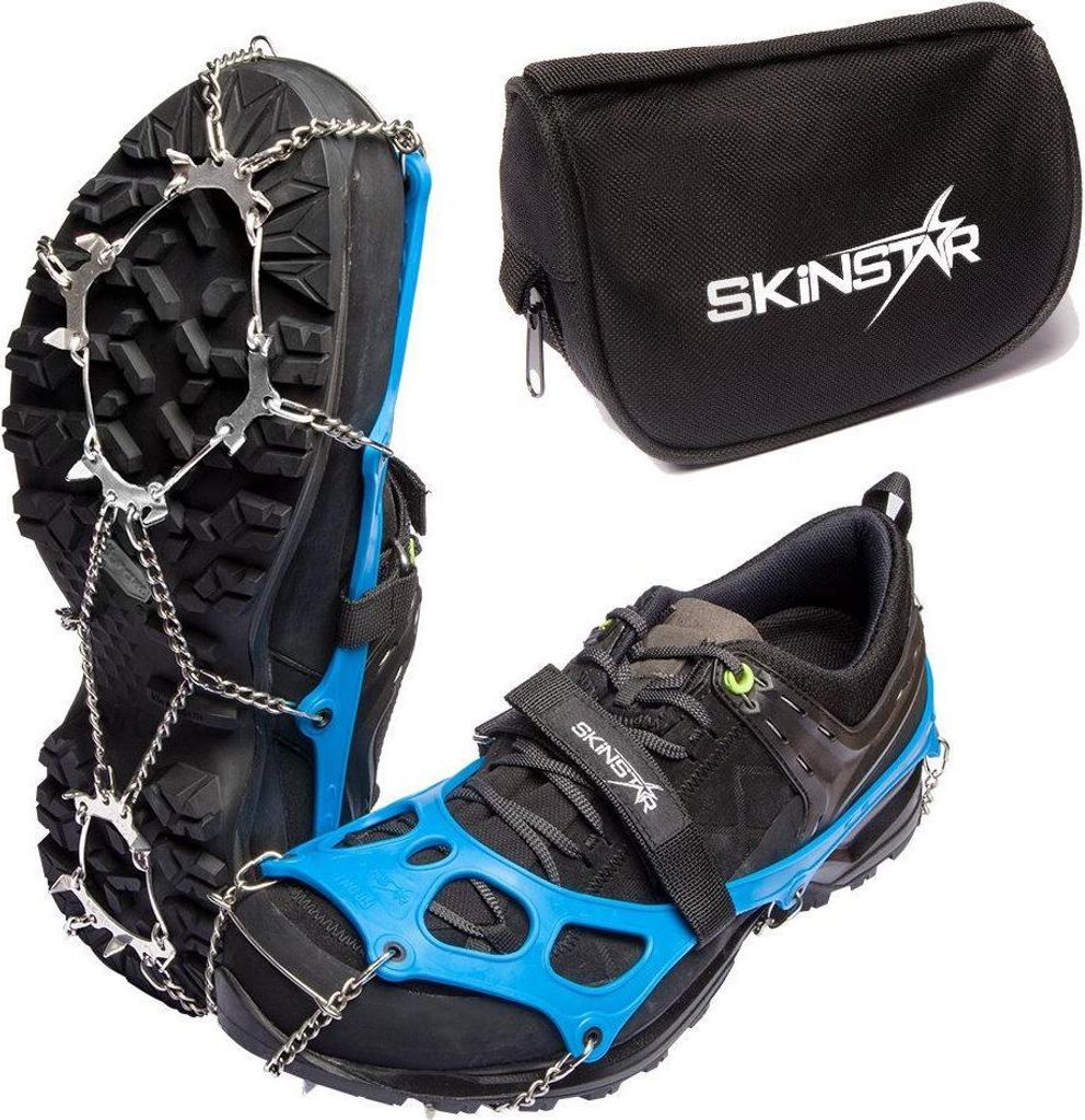 SkinStar TRAIL RUN LIGHT Grödel Steigeisen Eisspikes,Schuhkrallen Spikes Schuh - Groesse: XL(44-48)