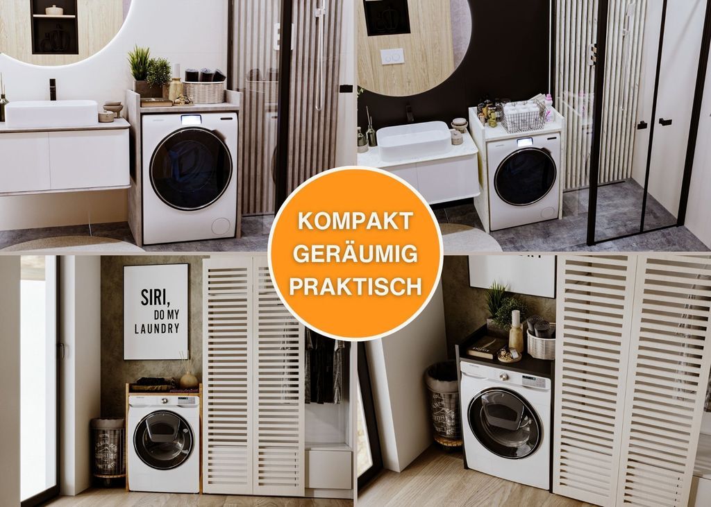 CraftPAK Waschmaschinenschrank geeignet für Waschmaschine & Produktbild 5