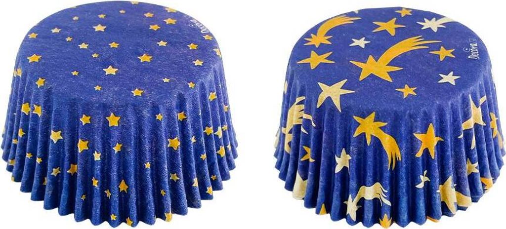 Muffinförmchen Weihnachtssternenhimmel 50x32mm