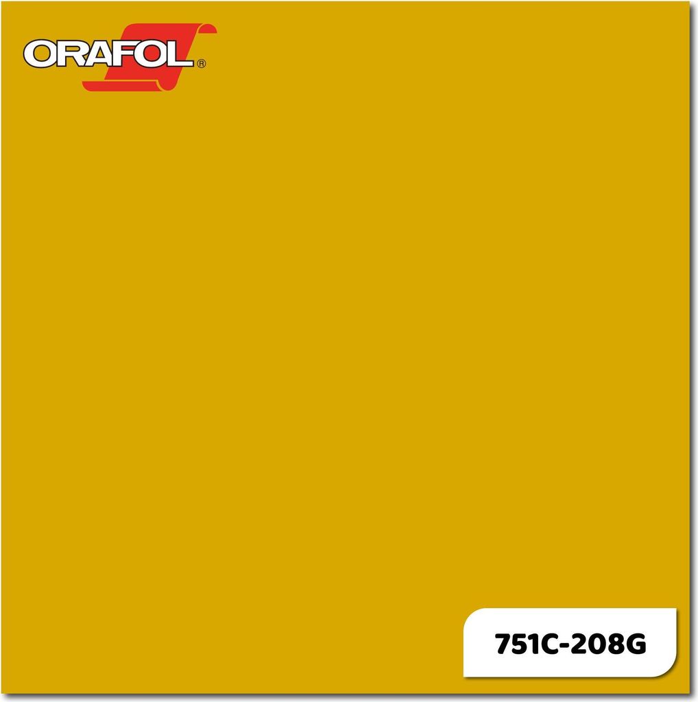 ORAFOL ORACAL 751C Meterware - 208 POST-OFFICE-YELLOW 63 x 100cm