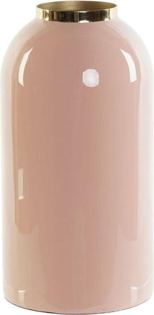 Vase DKD Home Decor grün Gold Koralle Eisen Lackierung 13 x 13 x 25 cm (2 Stück)