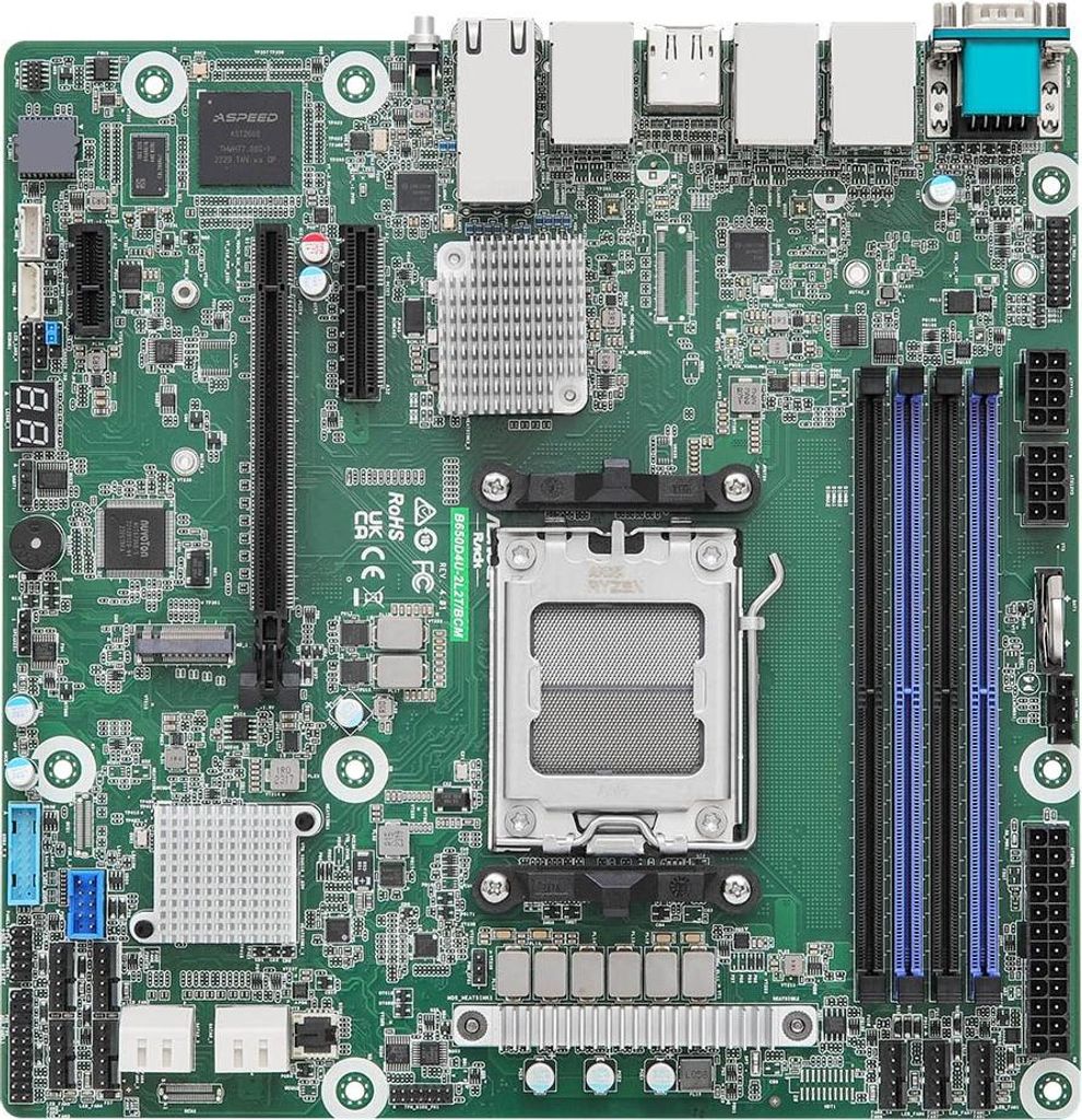 ASRock B650D4U-2L2T/BCM AM5 AMD Mainboard