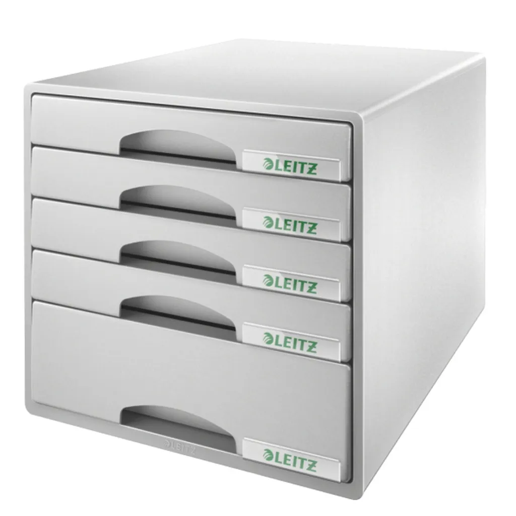 Organiseur de bureau 5 tiroirs gris Leitz 5211-00-85 pour dossiers A4