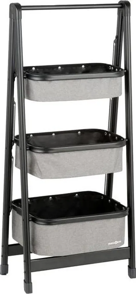 Armoire de Camping Pliable pour Auvent et Outdoor : Modèle Latiga Noir
