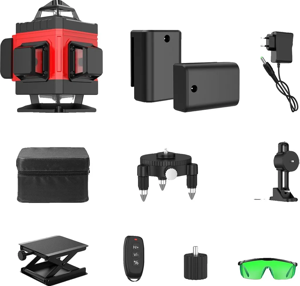 Niveau Laser Intérieur 360 pour Pose de Cuisine et Carrelage - Pack Complet