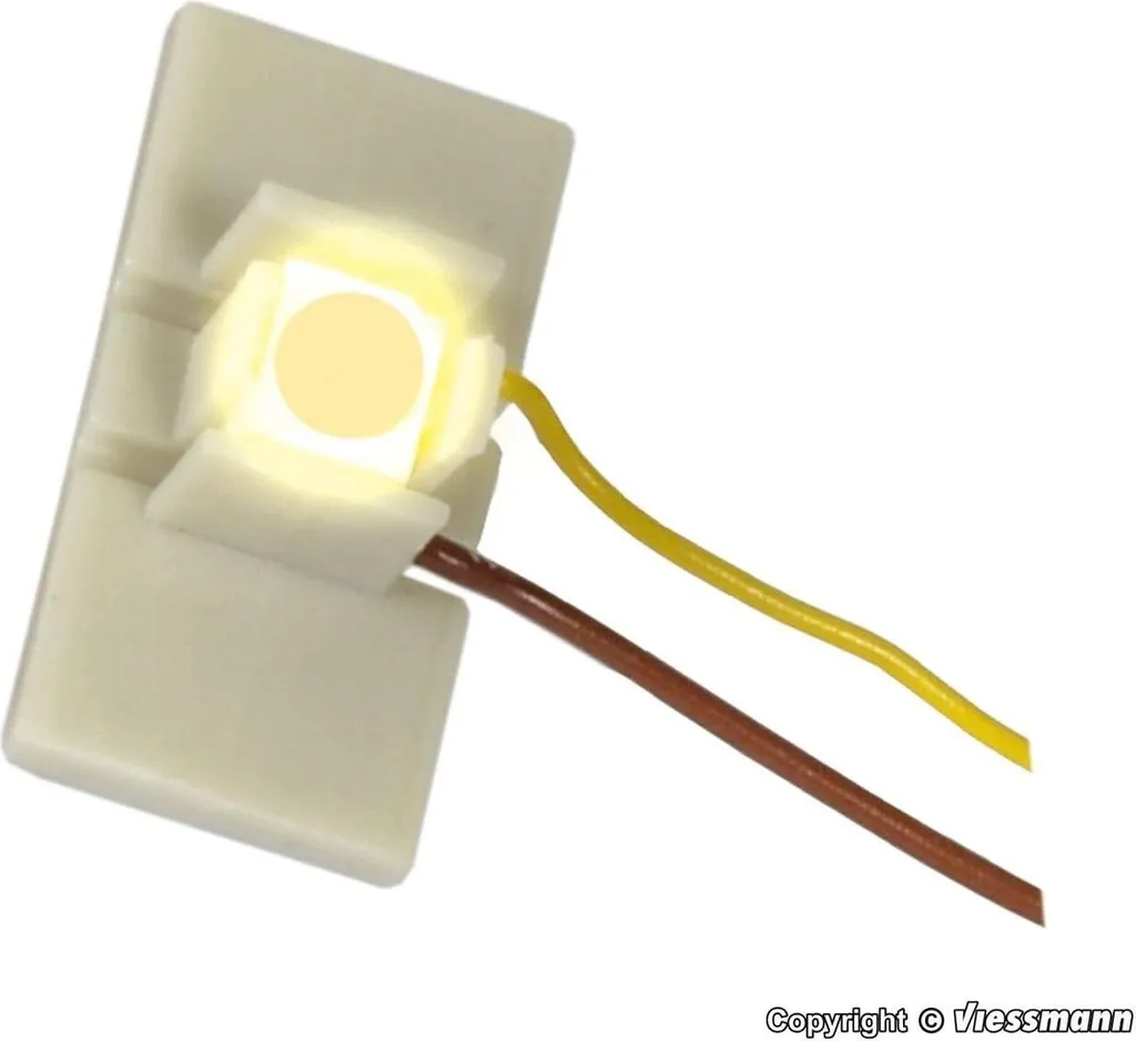 Viessmann 6046 Éclairage Intérieur LED Blanc Chaud pour Maquette 10pcs