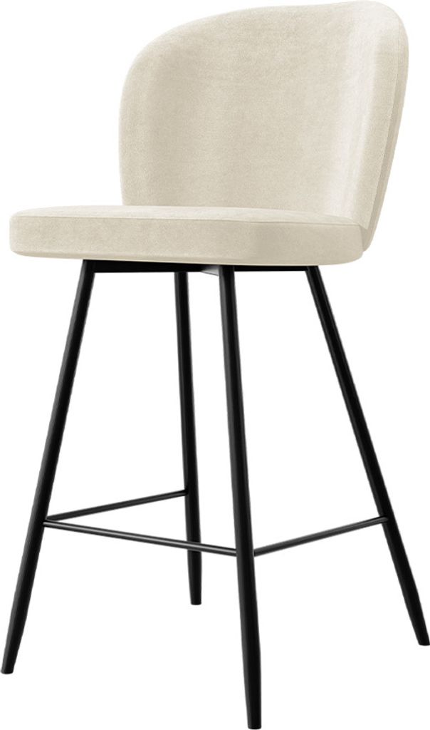 MIRJAN24 Barhocker Cleo, Elegante Barstuhl, Beine aus Metall, 54x48x109 cm (Farbe: Magic Velvet 2250)