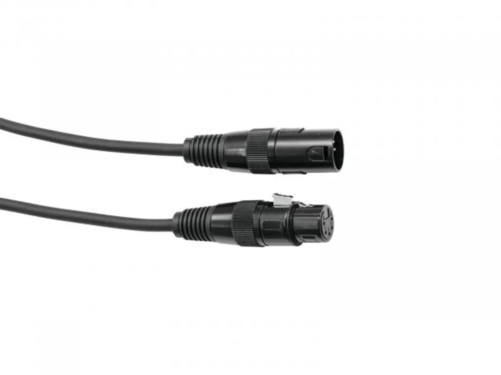 Câble DMX 5m XLR 5 pôles mâle femelle Eurolite 30227864 haute qualité