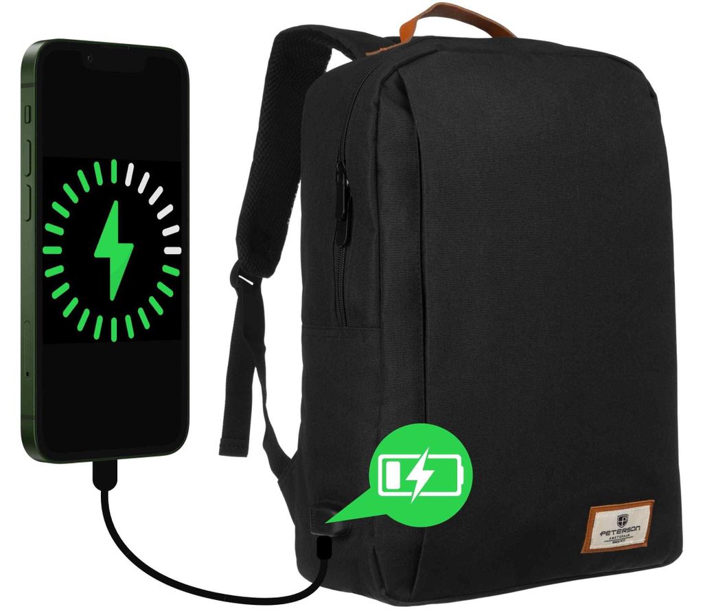 Geräumiger Sportrucksack mit Ladeanschluss - Peterson Produktbild 