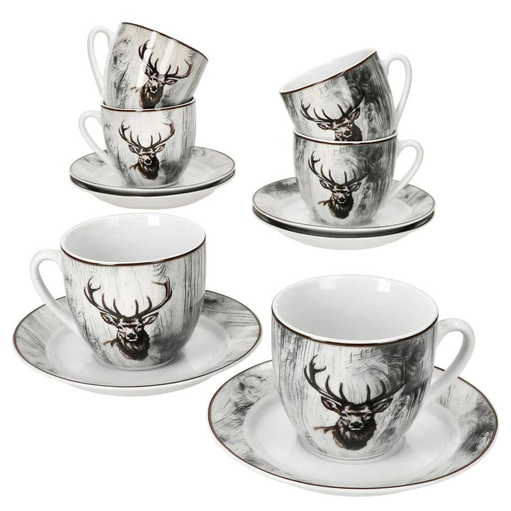 Set Tazze Caffè 6 Persone Alois: Ideale per Colazione e Regalo - 2