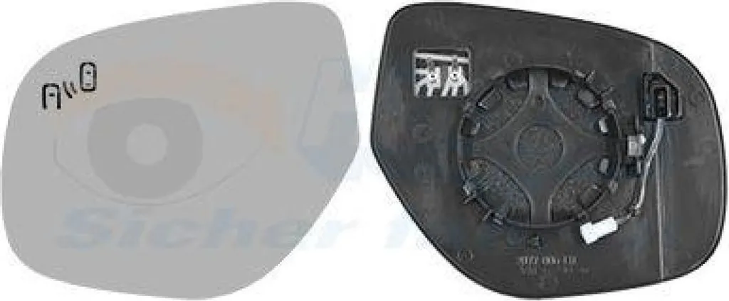 Remplacer miroir rétroviseur gauche cassé VAN WEZEL 3204835 série HAGUS