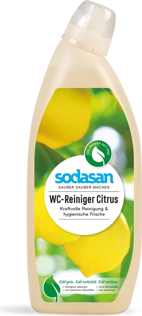 SODASAN WC Reiniger Citrus 750ml in der Schräghalsflasche Produktbild 