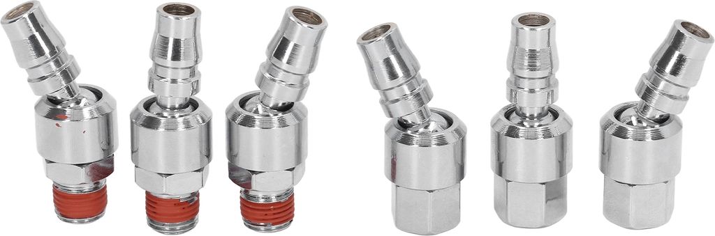 Drehbarer Luftstecker 1/4in NPT Außengewinde Innengewinde Schnellanschluss Gehärteter Stahl Industrielle Schlauchverschraubung