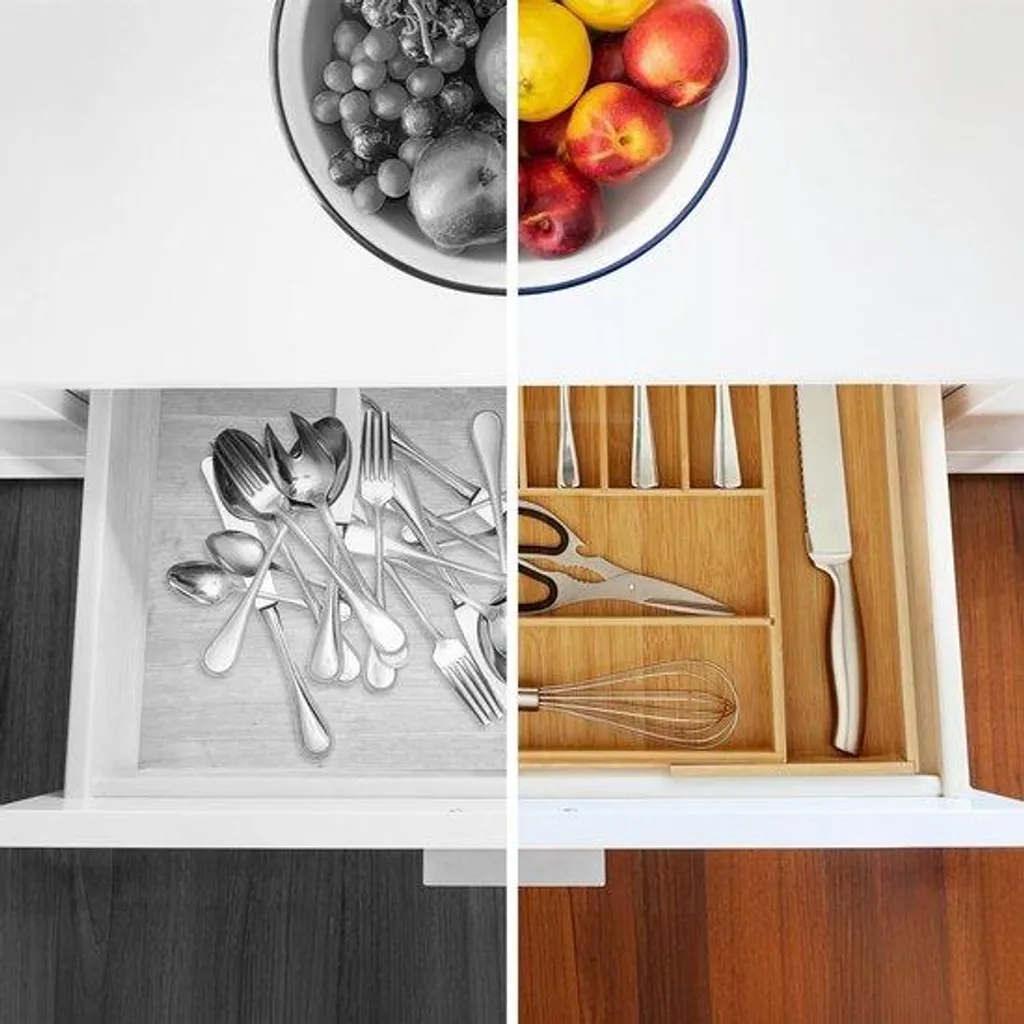 Module de Rangement Bambou 7-9 Casiers Naturel - Format Large 50x49,5 cm