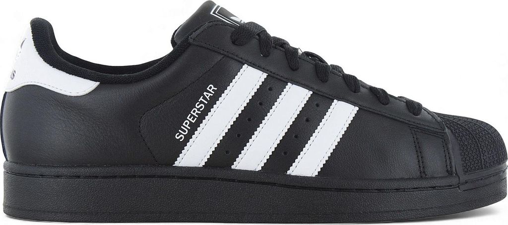 Kaufen Sie den Adidas Superstar II Schwarz bei Kicksshop. Klassischer schwarzer Herrensneaker mit ikonischer Shell-Toe und zeitlosem Design.