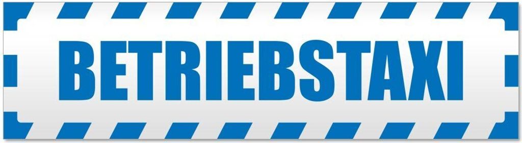 Betriebsta x i gestreift - Hinweis Aufkleber Sticker für Auto, Kfz, Fahrrad, PKW, LKWBlau - 45 x 12 cmBetriebsta x i gestreift - Hinweis Aufkleber...