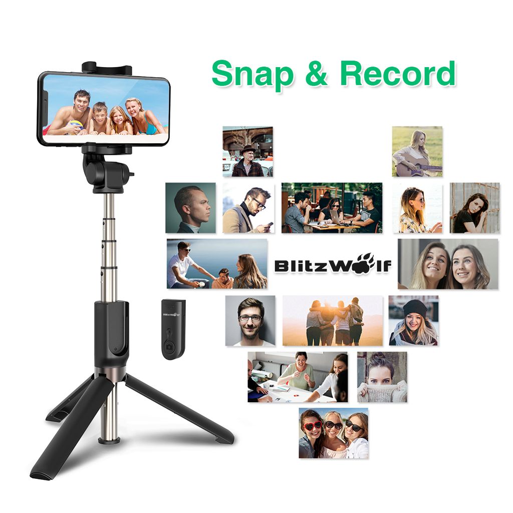 Selfie Stick Tripod Bluetooth ELEGIANT Extendable Monopod Selfie Stick with Wireless Remote Huawei and More Tripod Stand Selfie Stick for iPhone X XR XS MAX 8 7 Plus Galaxy S9 Plus S8 Plus Note8 