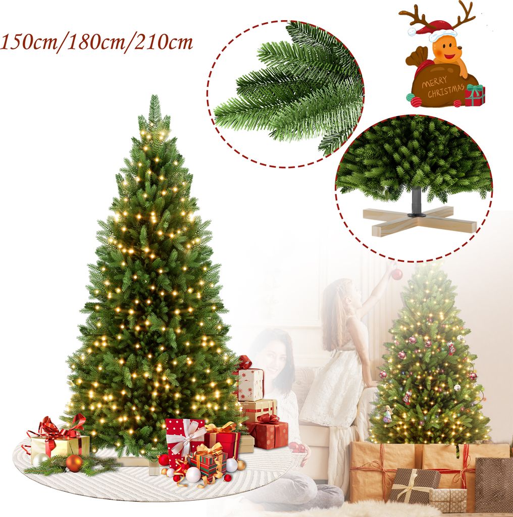 LZQ 180cm LED Künstlicher Weihnachtsbaum 300 LEDs, Produktbild 