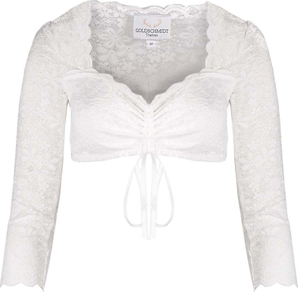 Dirndlbluse Rosalie weiß 44 Produktbild 