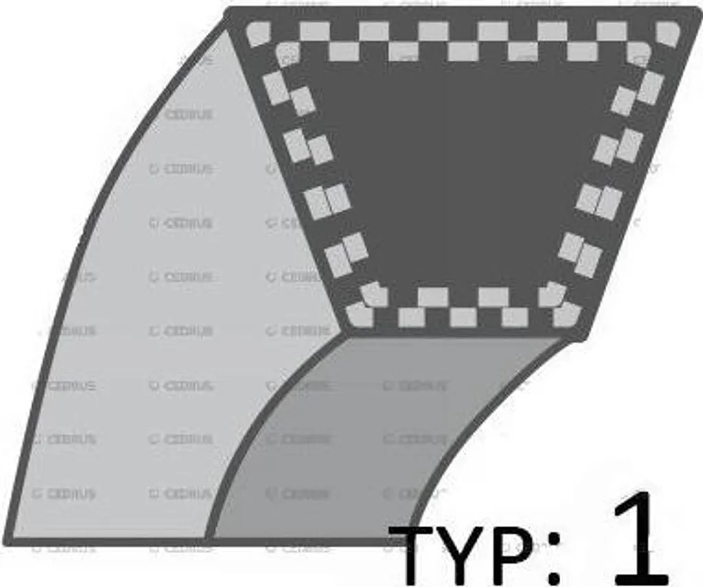 Courroie John Deere 12.7 x 3585 mm : Solution Anti-Patinage des Lames