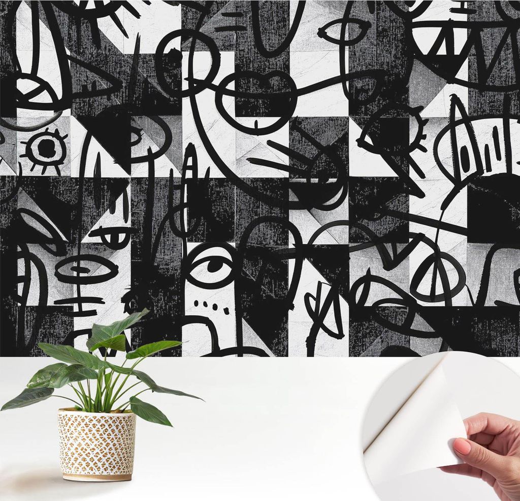 Fototapete selbstklebend - 152x104 cm - Tapete - Wandtapete - Wandbilder - Klebefolie - Dekofolie - Tapete Folie - Wand - Dekoration - Wohnzimmer -...