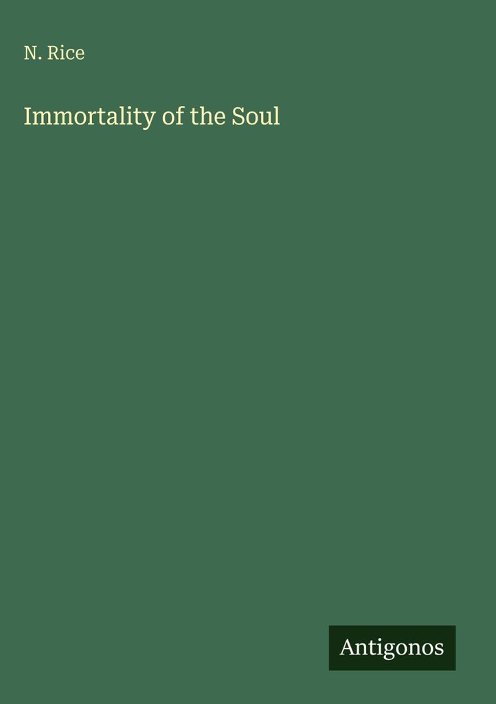 Immortality of the Soul