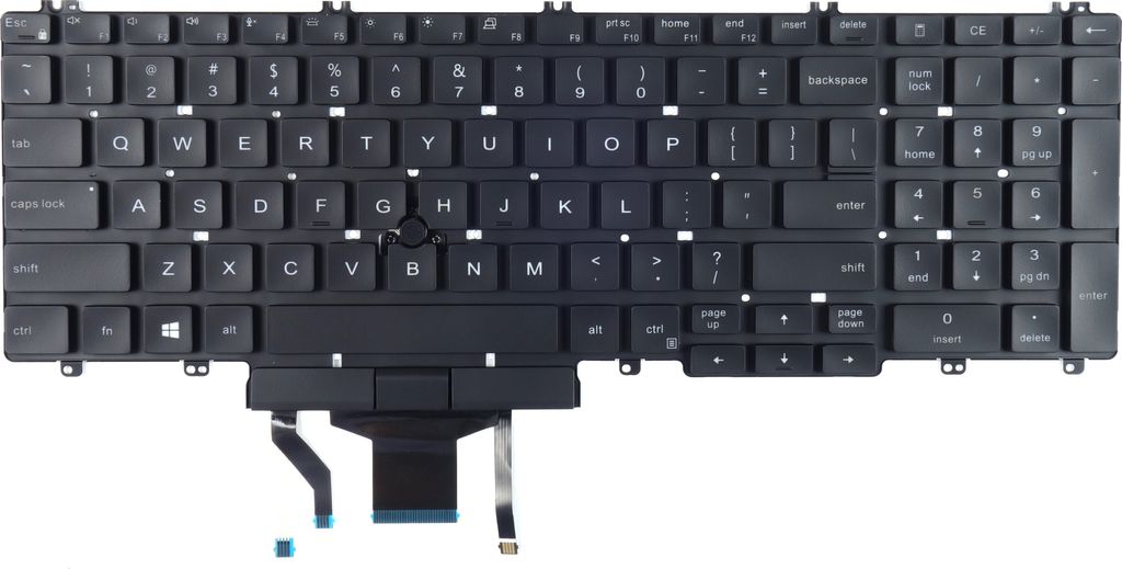 Tradebit - Tastatur für DELL | Englisch US QWERTY INT | Produktbild 