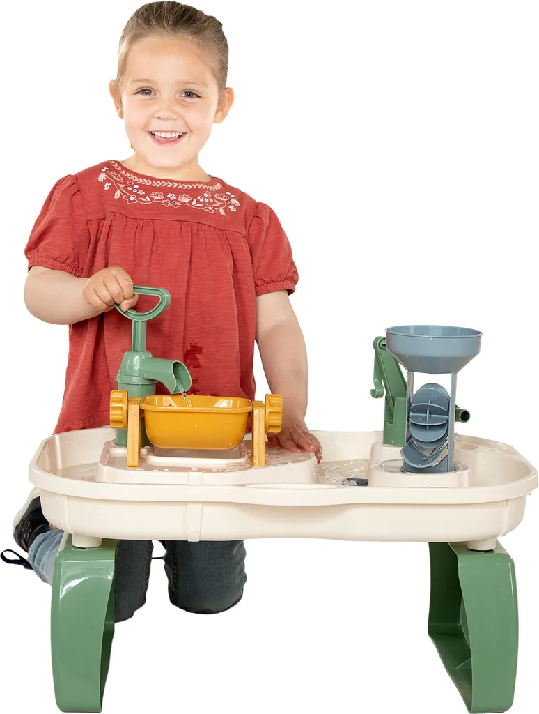 Table de Jeux Cavallino : Bac Sable et Eau Propre avec Capot de Protection