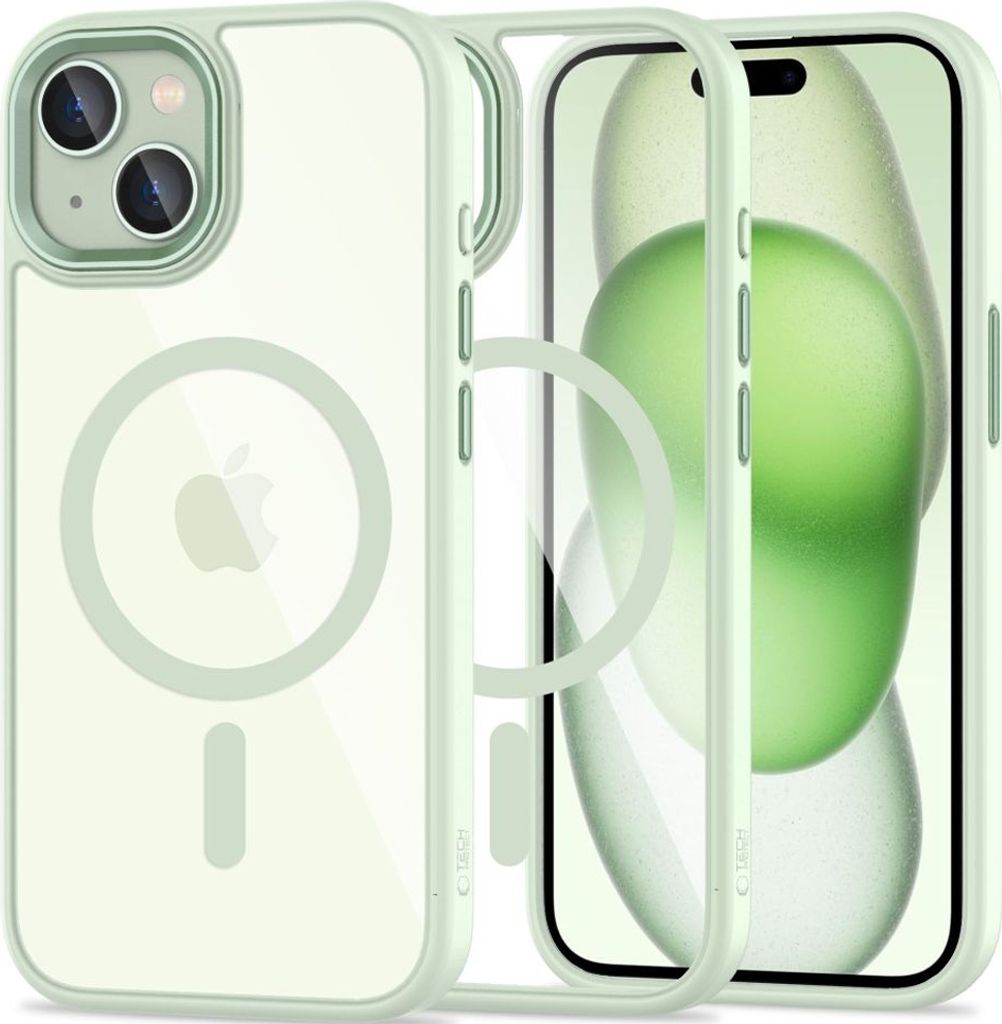 Tech-Protect Magmat Magsafe Iphone 15 Vert/Clair Image du produit 