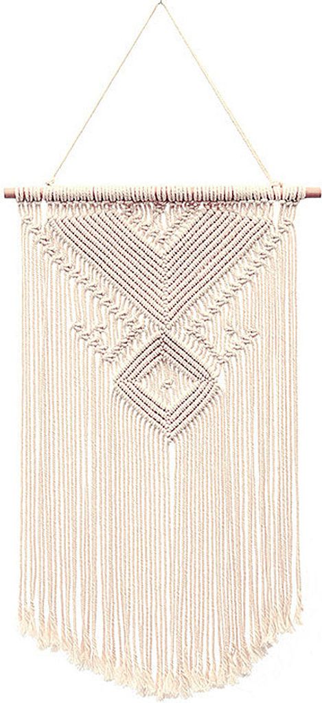 Macramé věšák na zeď, malá tkaná tapiserie, dekorace na zeď Obrázek produktu 