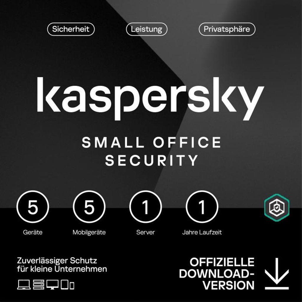 Kaspersky Small Office Security 5+1 / 1 Jahr / PKC