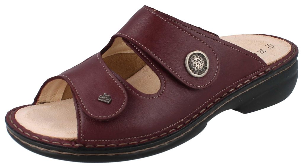 FINN COMFORT FinnStretch Zeno Damen Pantolette dunklrot Produktbild 