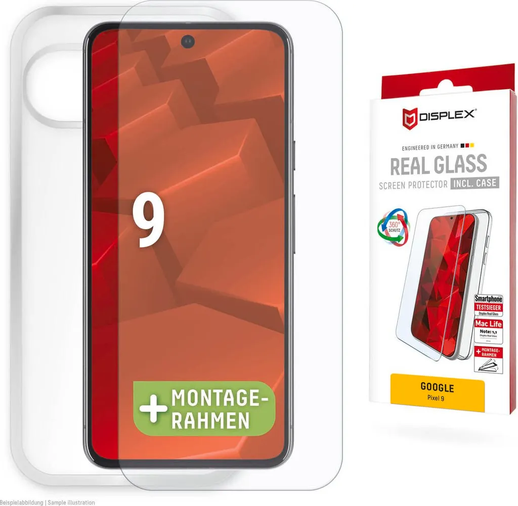 Kit Protezione Displex Real Glass 10H + Cover Trasparente Professionale