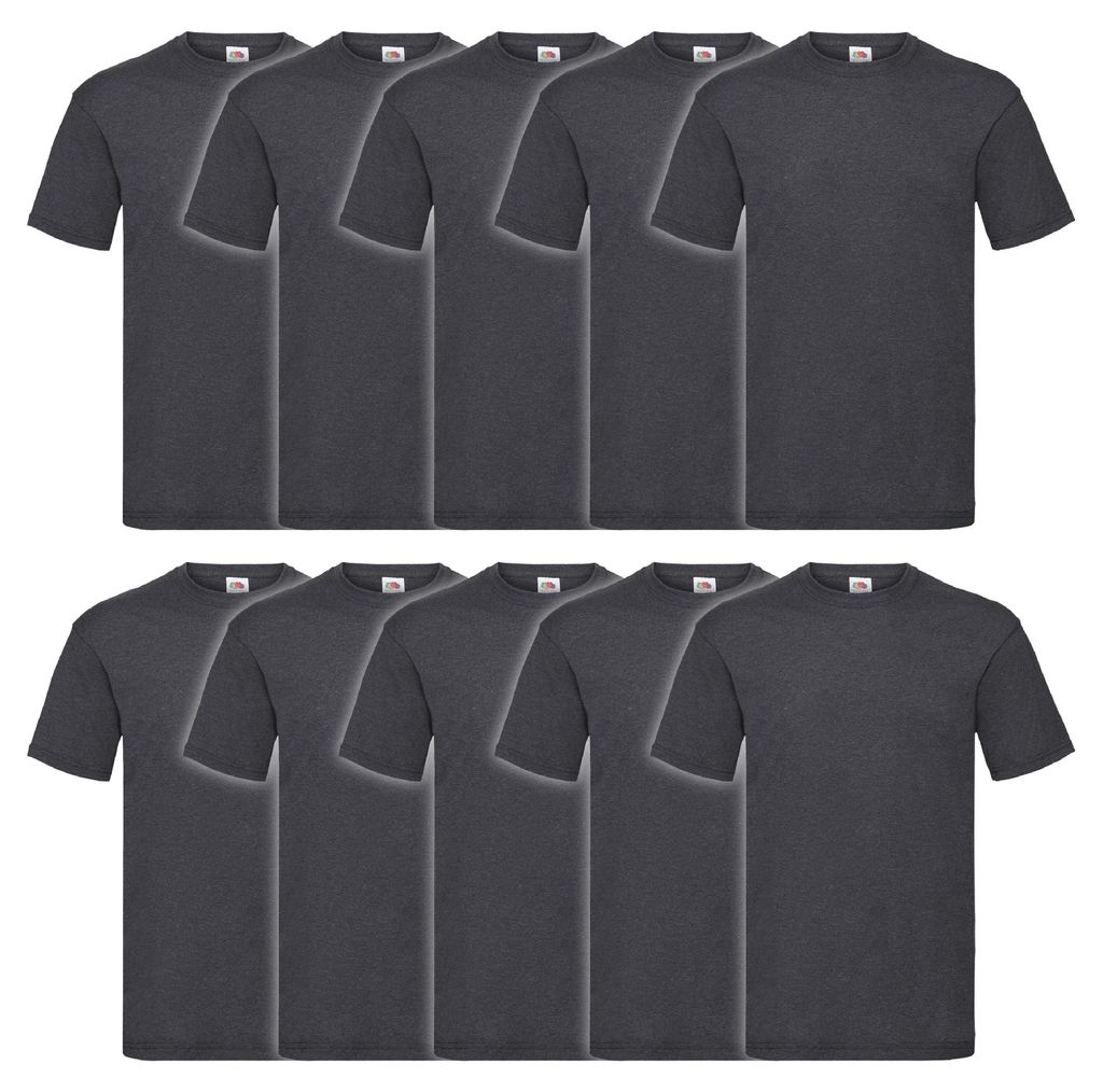 10er Pack Fruit of the Loom Valueweight T-Shirt Farbe: Produktbild 
