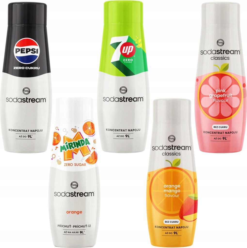 SODASTREAM 7Up Zero+ Orange-Mango+ Traube+ Pepsi Zero+ Produktbild 