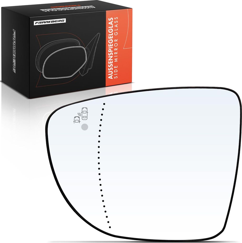 Frankberg 1x Spiegelglas Außenspiegel links für Renault Clio IV Grandtour Kasten/Schrägheck