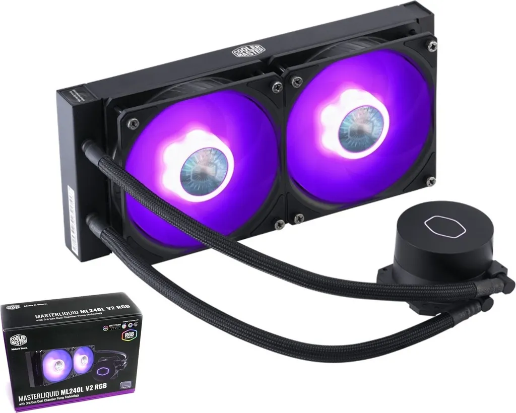 Watercooling CPU Cooler Master ML240L V2 RGB pour PC Gaming Silencieux - 5