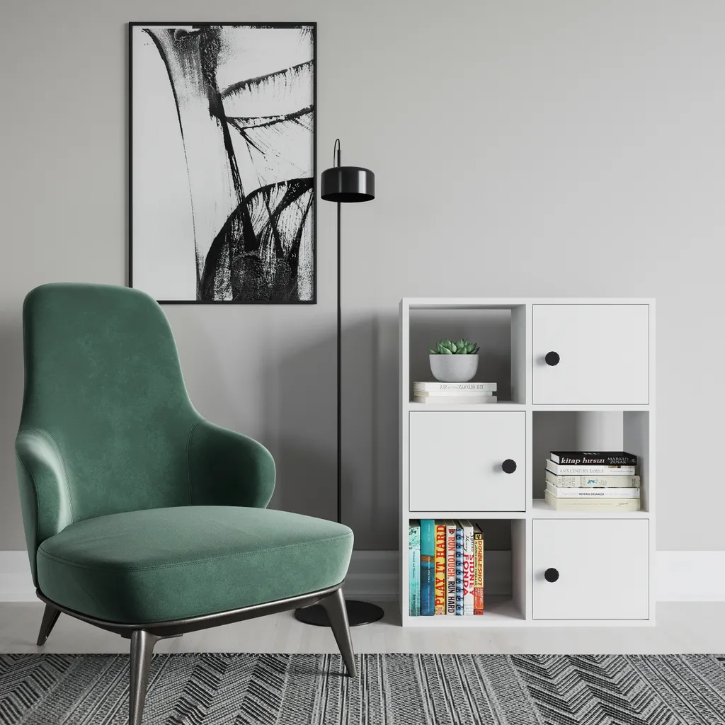 Rangement compact 93 cm : Bibliothèque Tilton pour organiser vos livres
