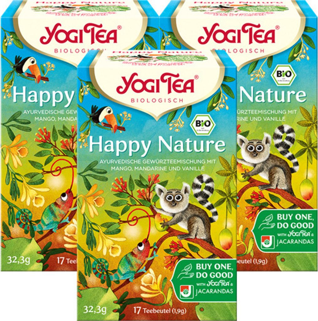 YOGI TEA Happy Nature  | 3 x 32,3g Produktbild 