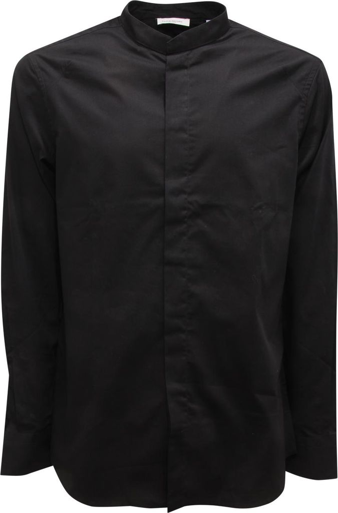M6314 Camicia Coreana Uomo Paolo Pecora Man Shirt Black