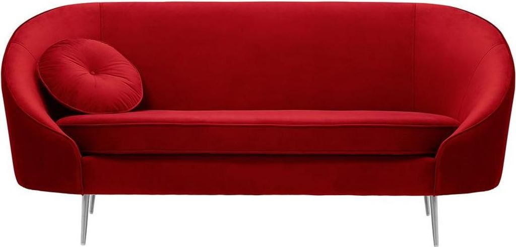 2,5-Sitzer Sofa Kooper-Velluto 7-Standard piping-chrome metal