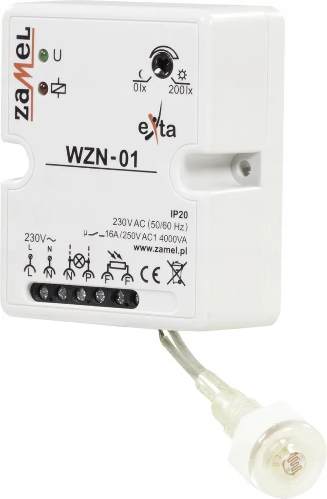Centralina Crepuscolare WZN-01/S1 Zamel Risparmio Energetico + Sonda
