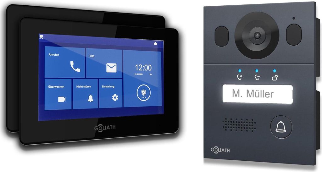Interphone-portier GOLIATH Basic 2 fils BUS | FullHD | App Image du produit 