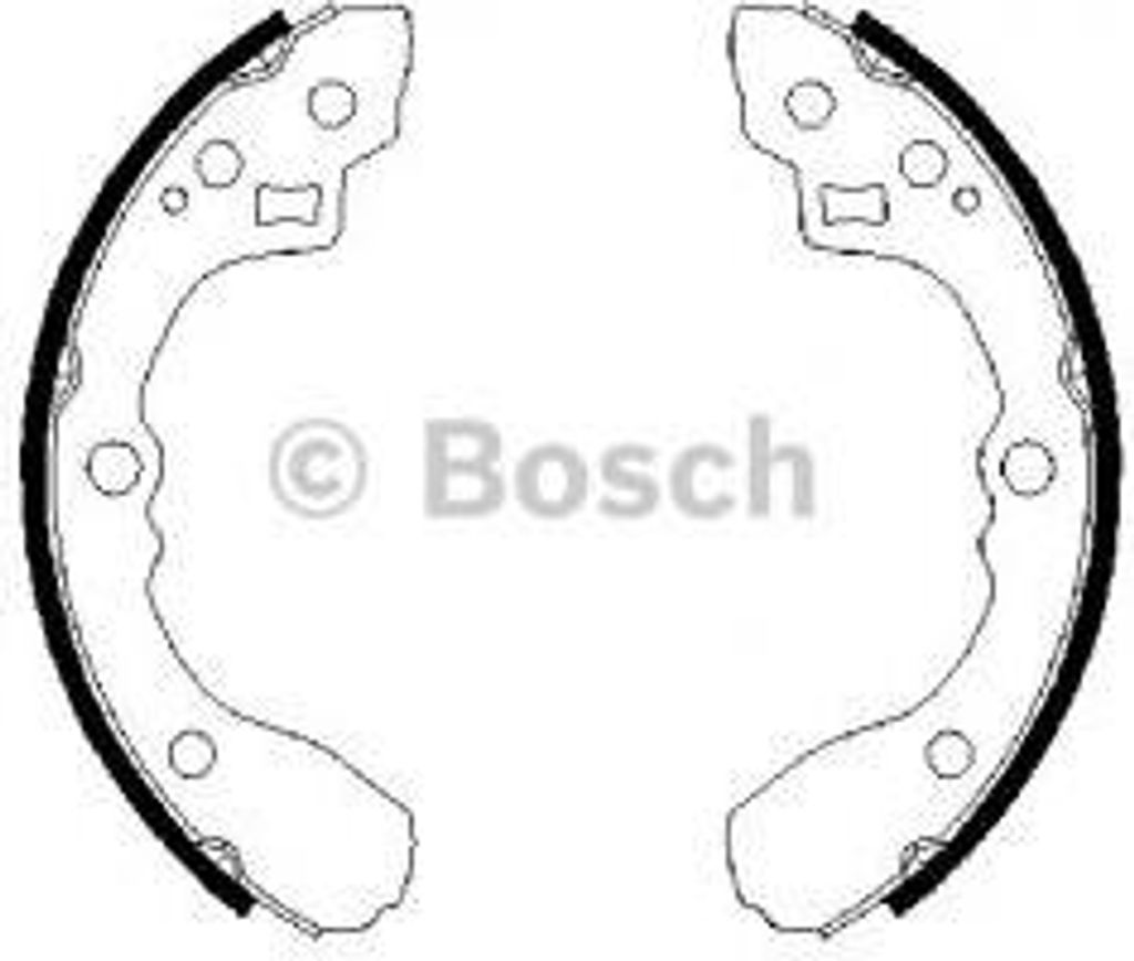 Bosch Bremsbackensatz Hinterachse 0 986 487 687