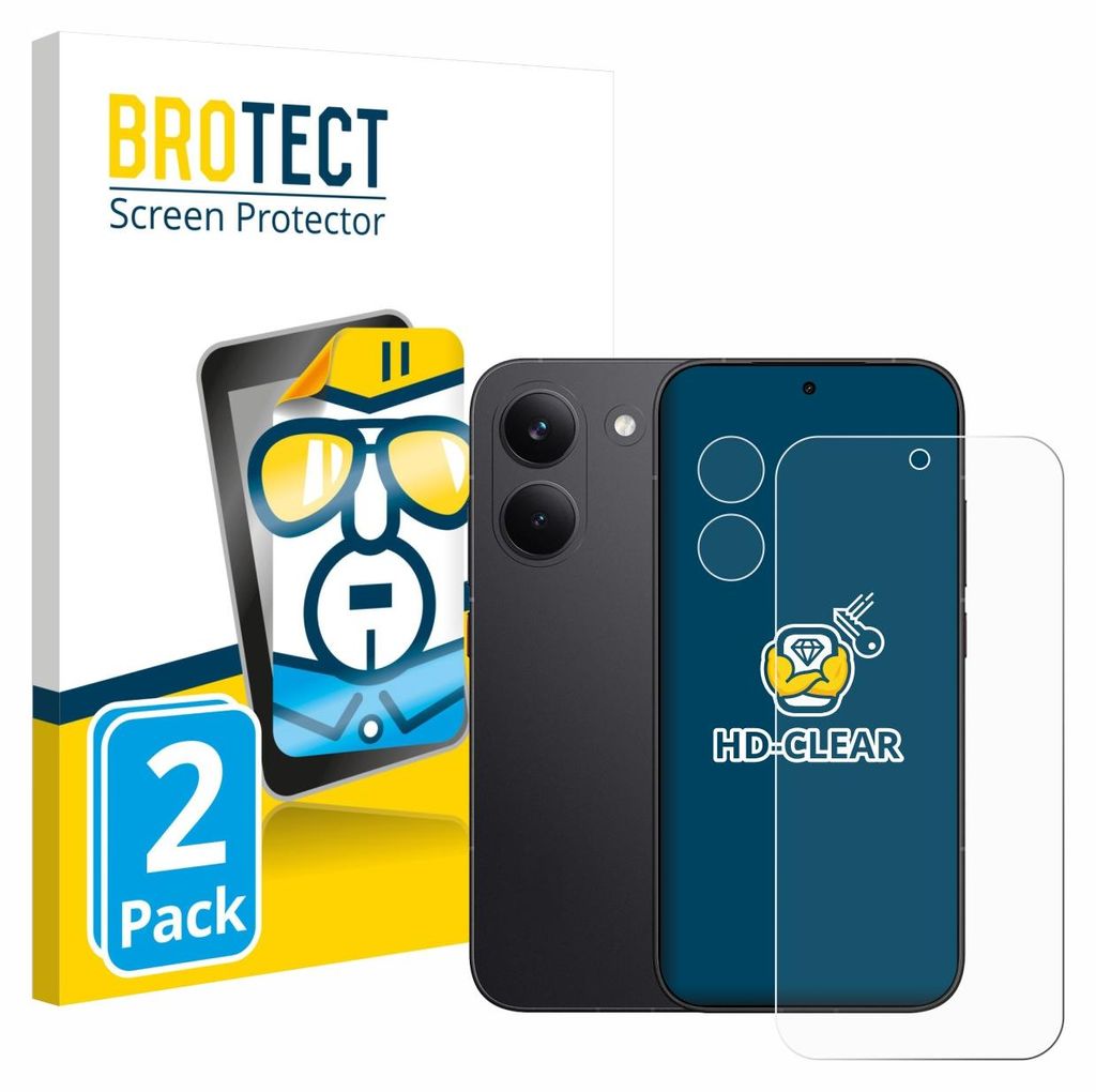 2x Für Xiaomi Poco X8 Pro (Display+Kamera) Schutzfolie BROTECT Displayschutz Display Schutz Folie Klar Transparent