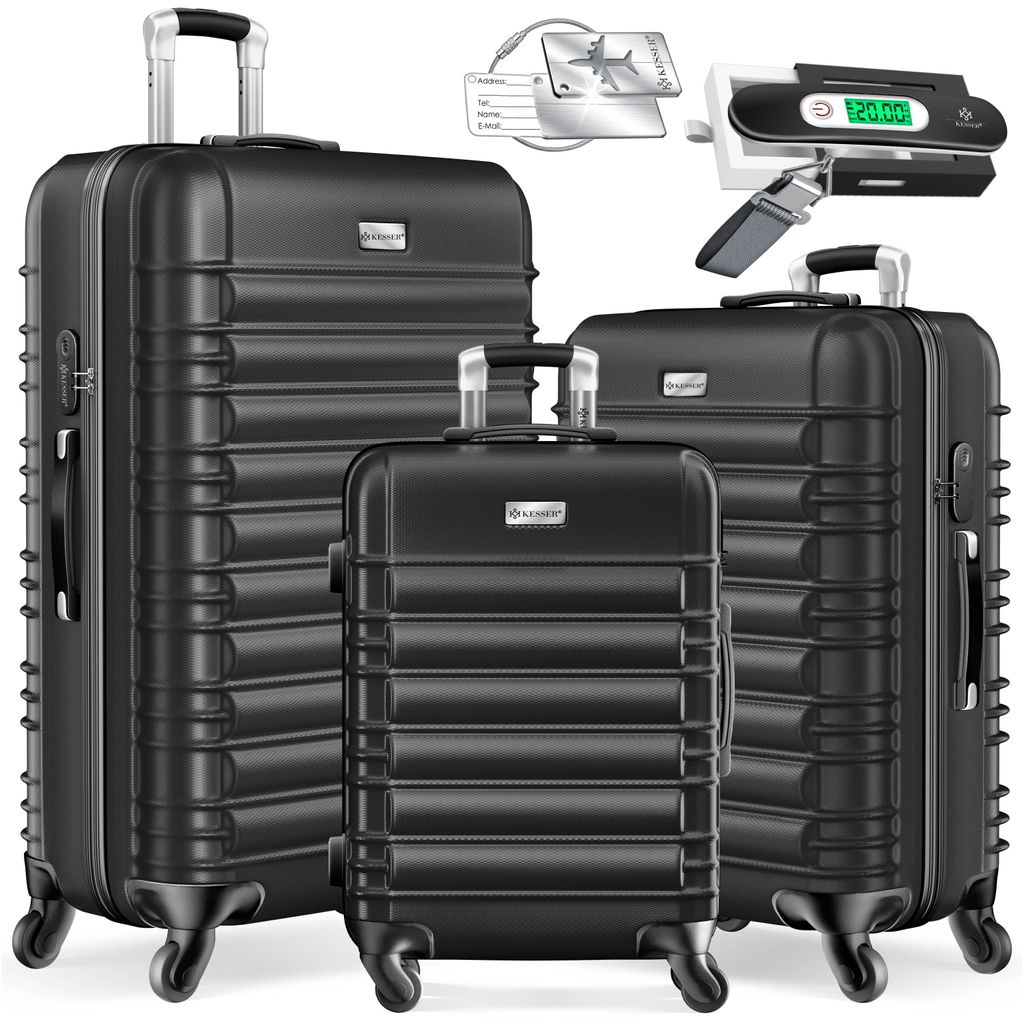 KESSER® Set da viaggio composto da 3 valigie rigide, taglie Immagine del prodotto 