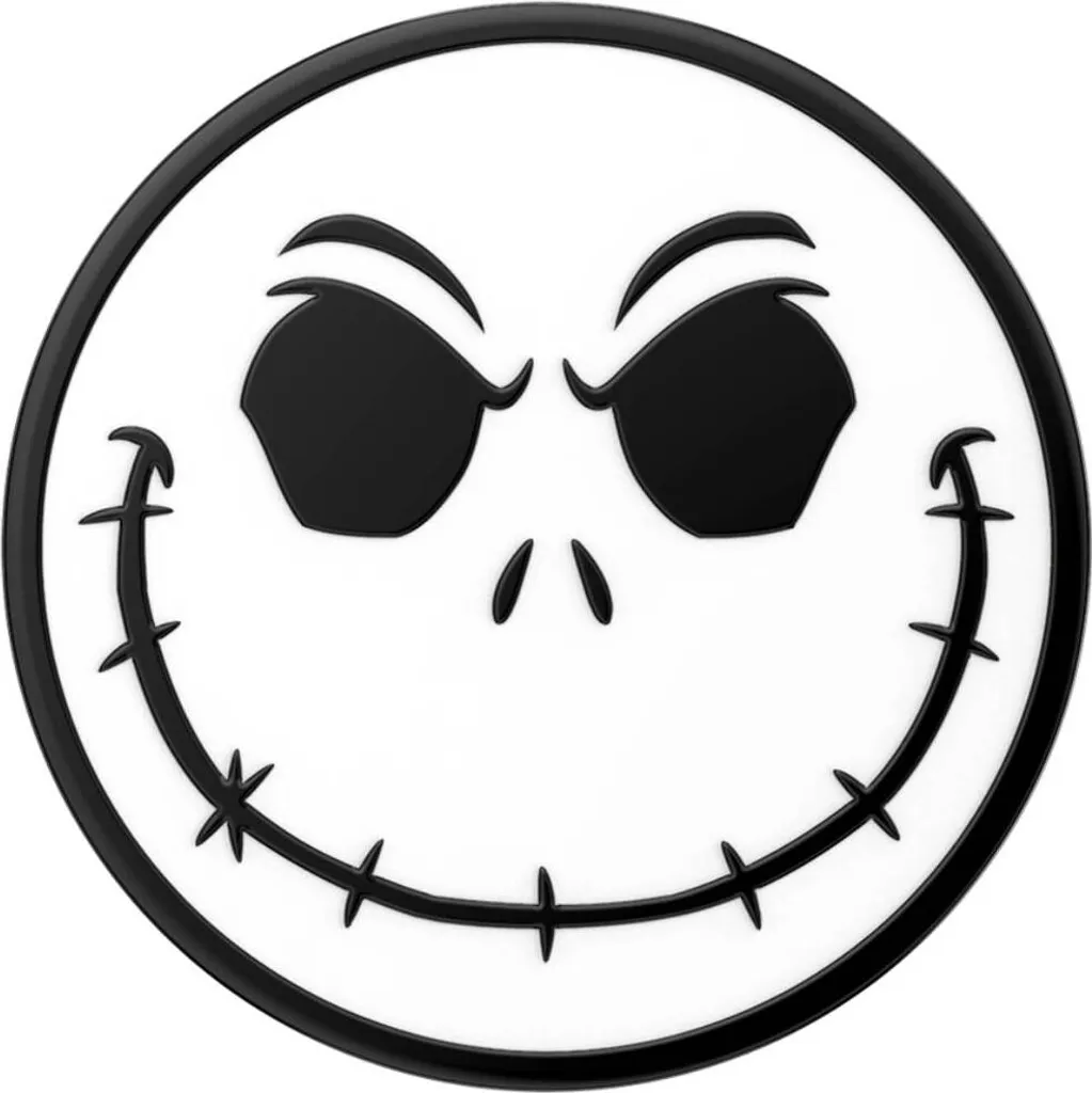 Évitez les chutes avec le PopGrip PopSockets Enamel Jack Blanc et Noir