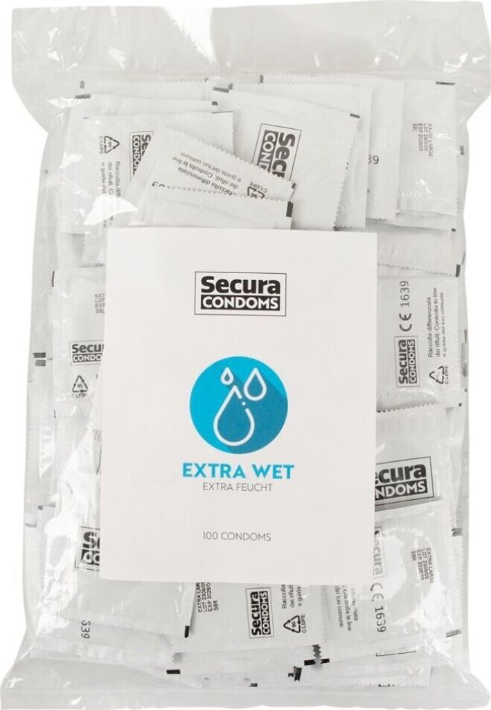 Secura Extra Wet 100 szt. - prezerwatywy silikonowa Zdjęcie produktu 