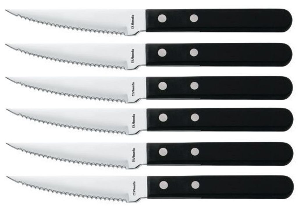Amefa Pizza/Steak Messenset 6-delig Zwart Obrázok produktu 